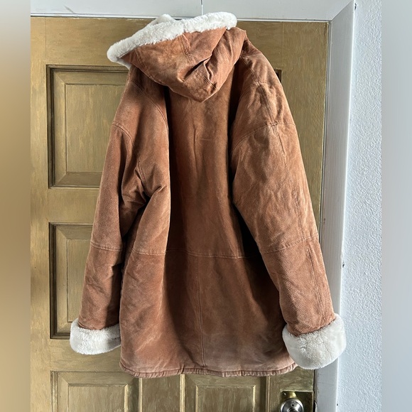 Leather oversized jacket - Picture 5 of 7